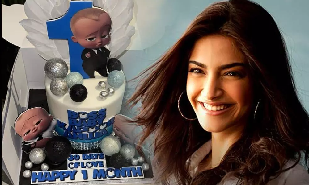 Sonam kapoor celebrated son's one month anniversary, special cake caught everyone's attention - news2news. In